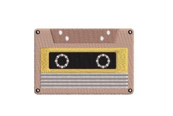 Cassete Tape Embroidery Design