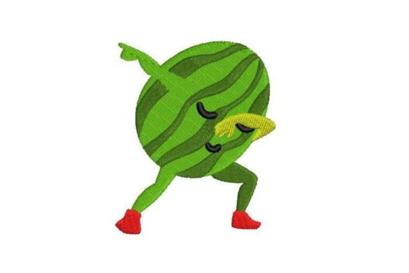 Dabbing Watermelon: A Sweet Embroidery Pick