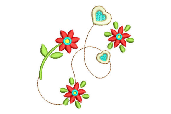 Decorative Flowers Embroidery