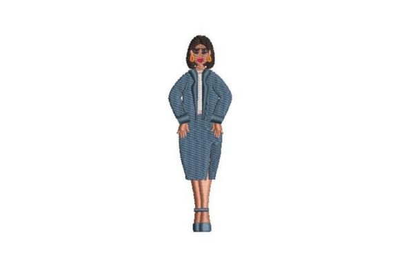 Hispanic Woman Embroidery Design