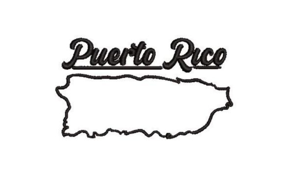Puerto Rico Embroidery Design